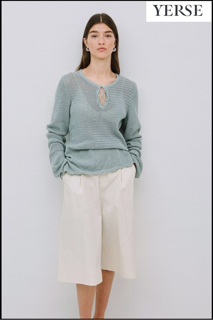 JERSEY CALADO LAZO VERDE CLARO YERSE