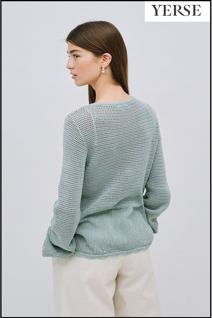 JERSEY CALADO LAZO VERDE CLARO YERSE