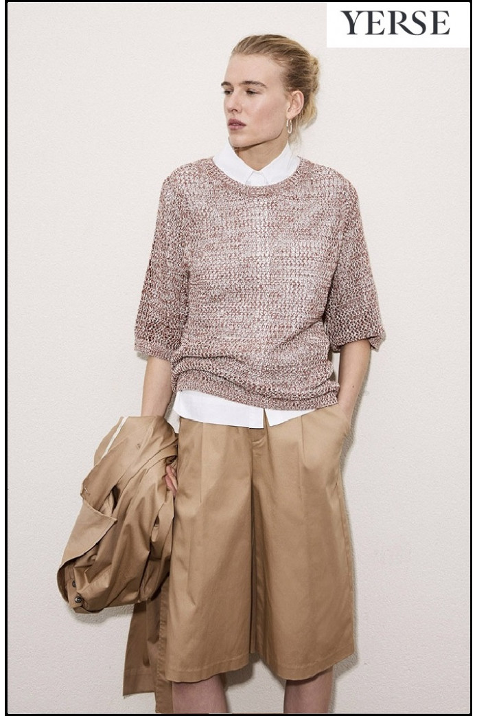 BERMUDAS CAMEL YERSE