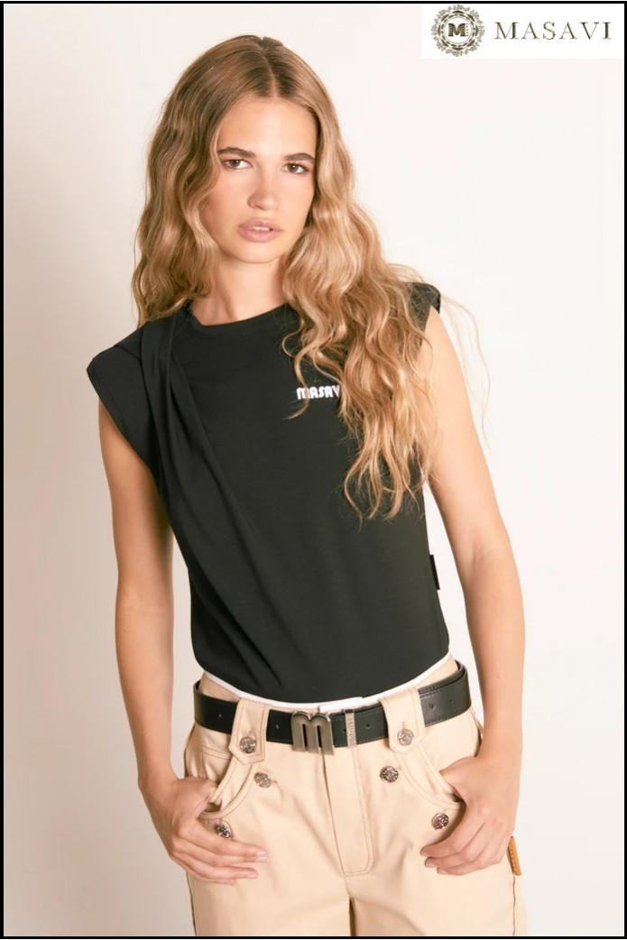 CAMISETA NUDO NEGRO MASAVI