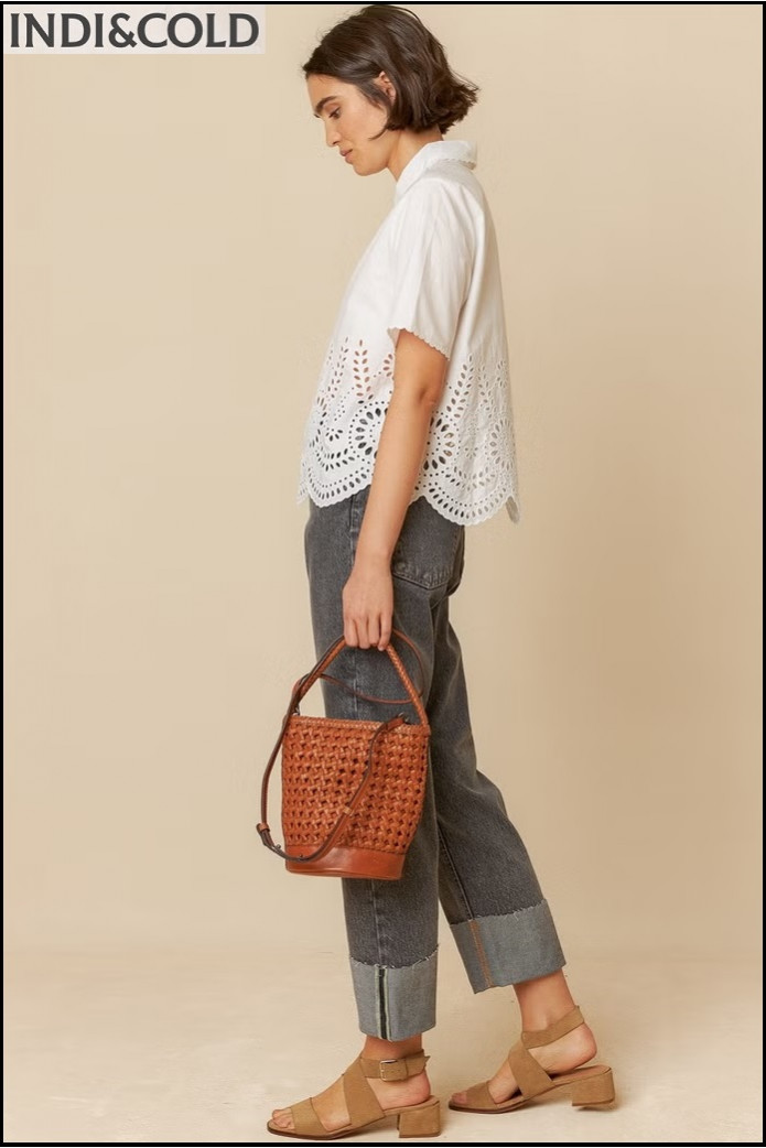 CAMISA POPELIN BORDADO INDI&COLD