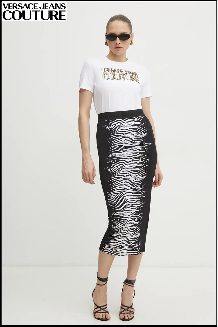 CAMISETA LENTEJUELAS BLANCA VERSACE JEANS COUTURE