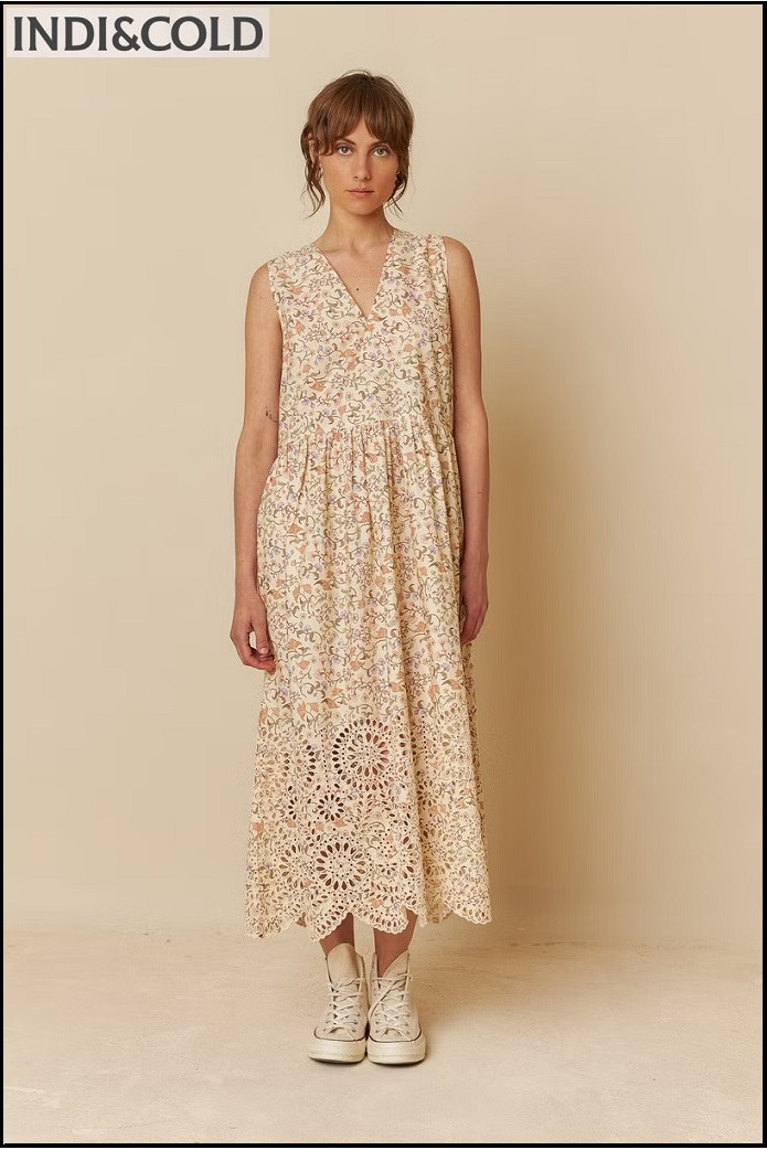 VESTIDO POPELÍN BORDADO INDI&COLD