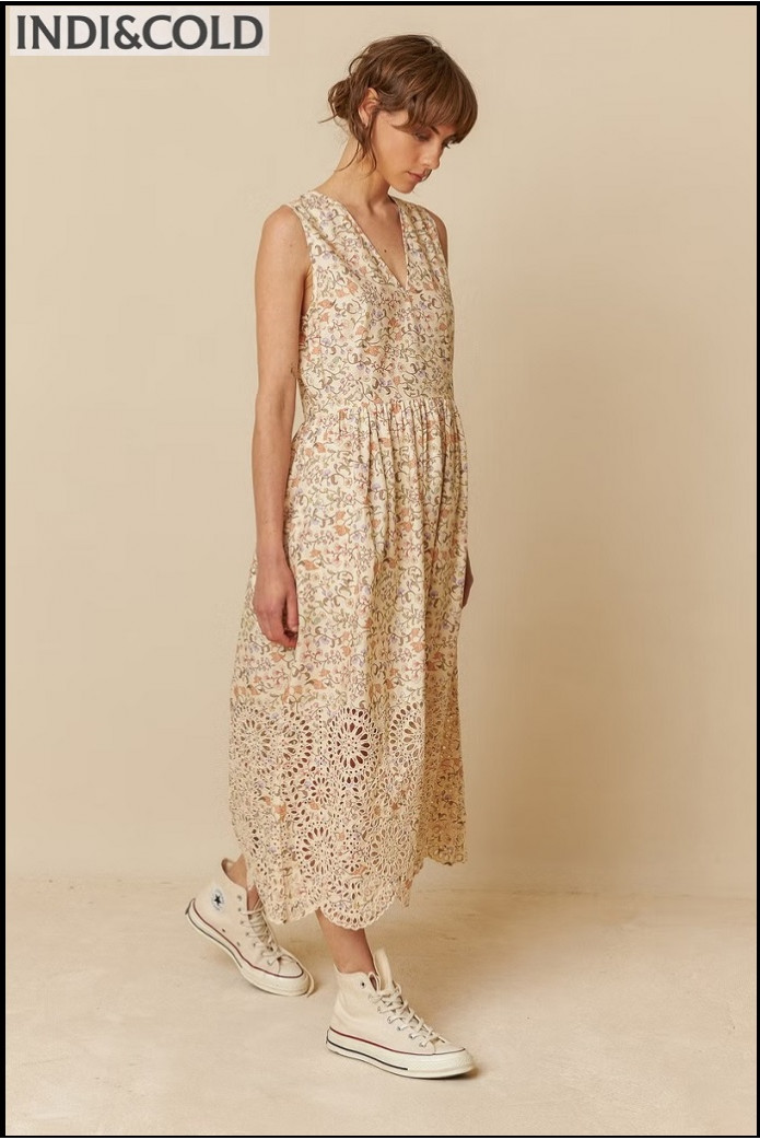 VESTIDO POPELÍN BORDADO INDI&COLD