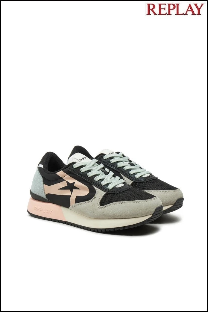 ZAPATILLAS FIBER NEGRAS REPLAY