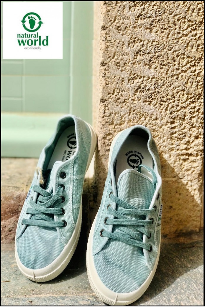 SNEAKERS UNISEX OLD BLOSSOM AQUA NATURAL WORLD