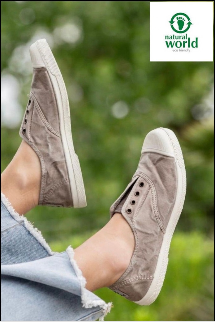 ZAPATILLAS OLD GRIS NATURAL WORLD