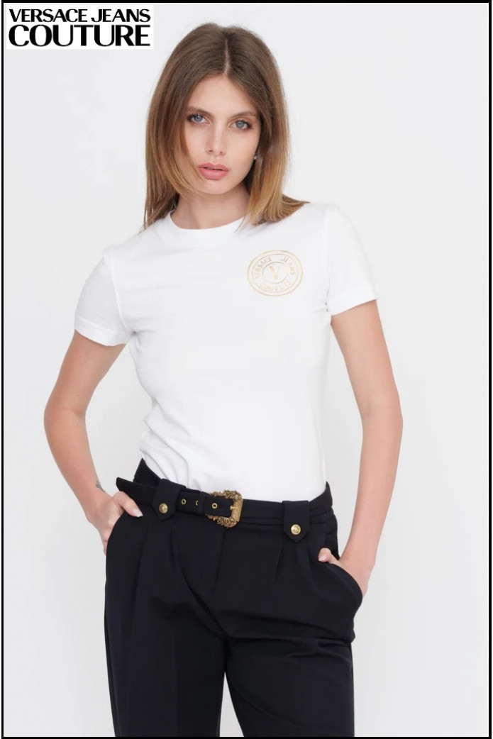CAMISETA V-EMBLEM VERSACE JEANS COUTURE