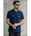 POLO AZUL CON PLACA VERSACE JEANS COUTURE