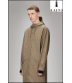 CHAQUETA-IMPERMEABLE UNISEX LARGA BEIGE RAINS