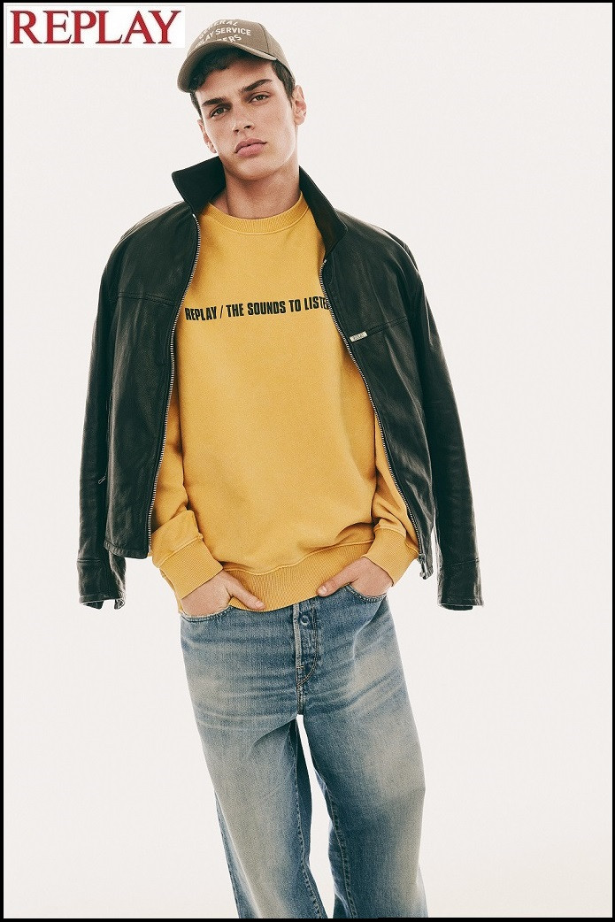 SUDADERA DE HOMBRE DE CUELLO REDONDO REPLAY