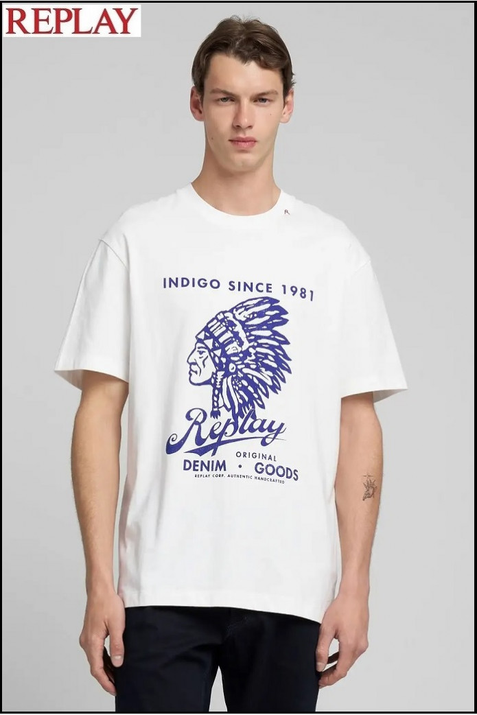CAMISETA CON ESTAMPADO REPLAY