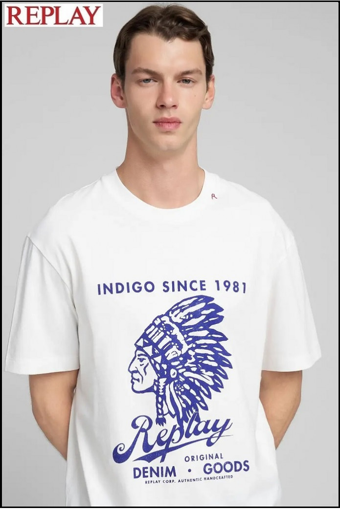 CAMISETA CON ESTAMPADO REPLAY