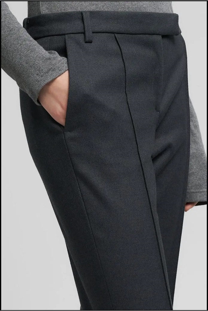 PANTALÓN GRIS CROPPED SLIM FIT REPLAY