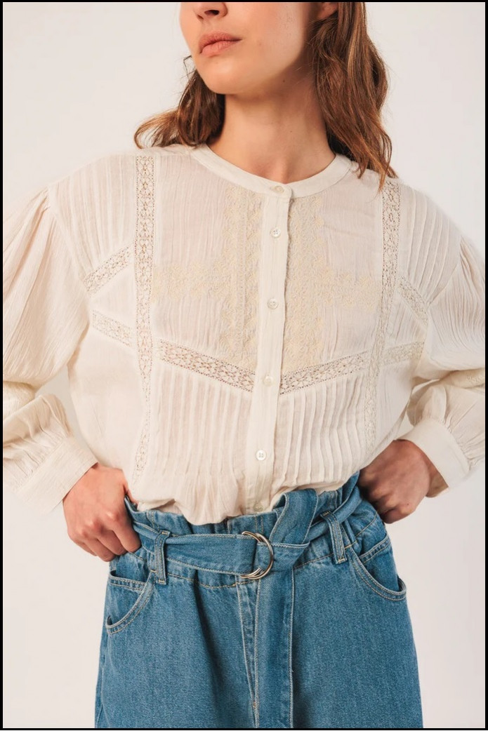 CAMISA BORDADO ÉTNICO INDI&COLD