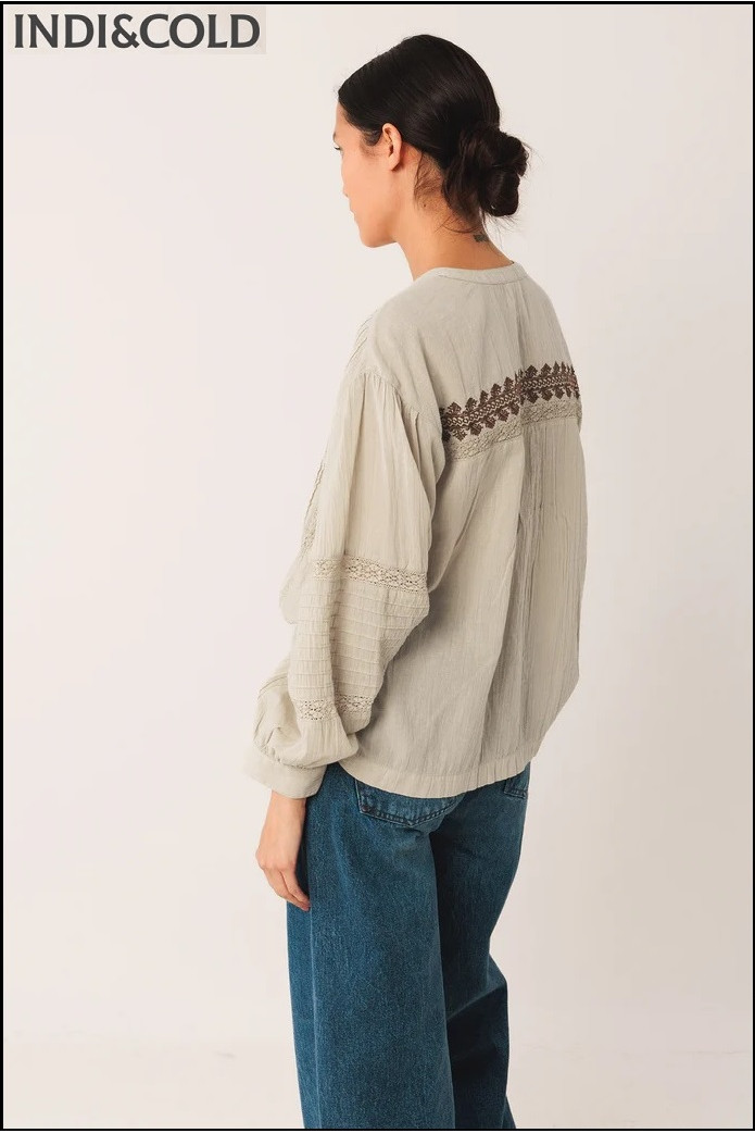 CAMISA BORDADO ÉTNICO INDI&COLD