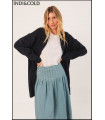 CHAQUETA LARGA CON MOHAIR INDI&COLD