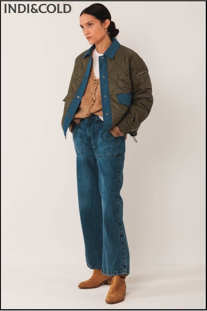 CAZADORA ACOLCHADA RETRO KHAKI INDI&COLD