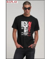 CAMISETA CON ESTAMPADO GRANDE REPLAY