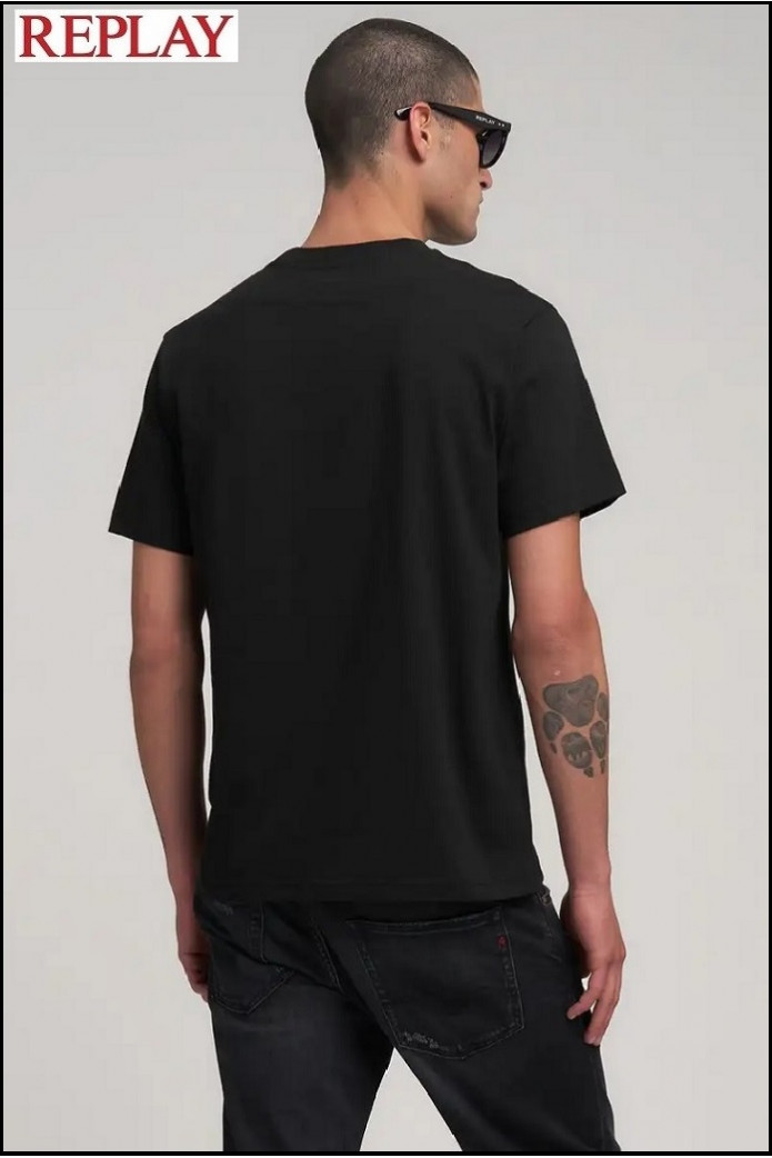 CAMISETA CON ESTAMPADO GRANDE REPLAY
