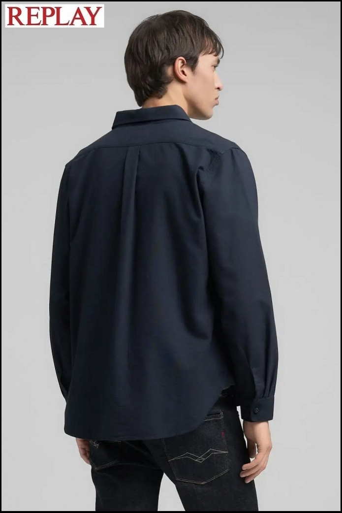CAMISA CON BOLSILLO DE CREMALLERA REPLAY