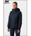 CREW HOODED PILE JACKET NAVY HELLY HANSEN