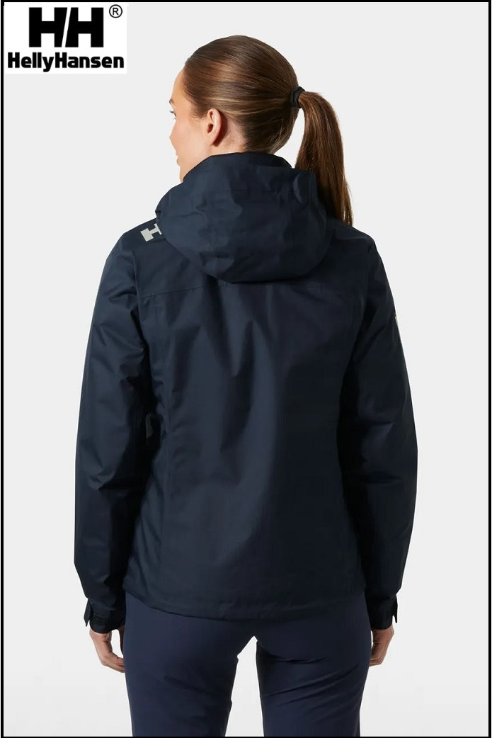 CREW HOODED PILE JACKET NAVY HELLY HANSEN