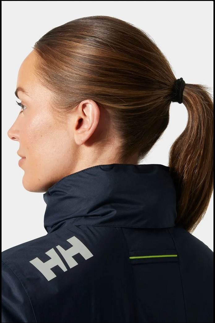 CREW HOODED PILE JACKET NAVY HELLY HANSEN