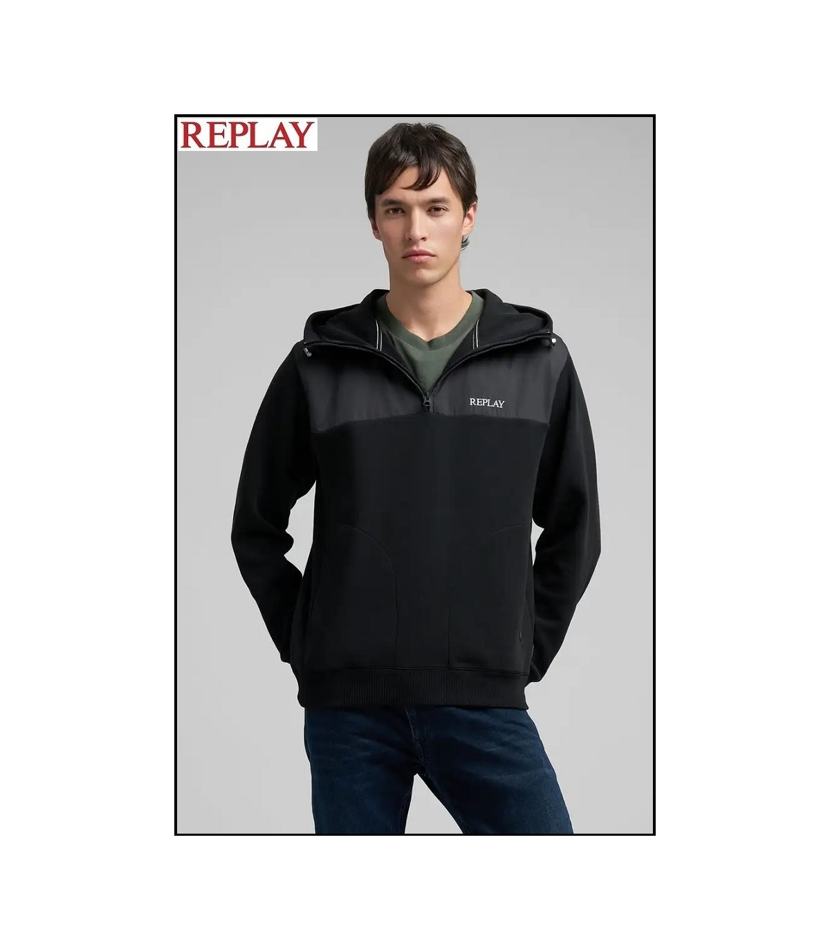 SUDADERA CON CAPUCHA REPLAY
