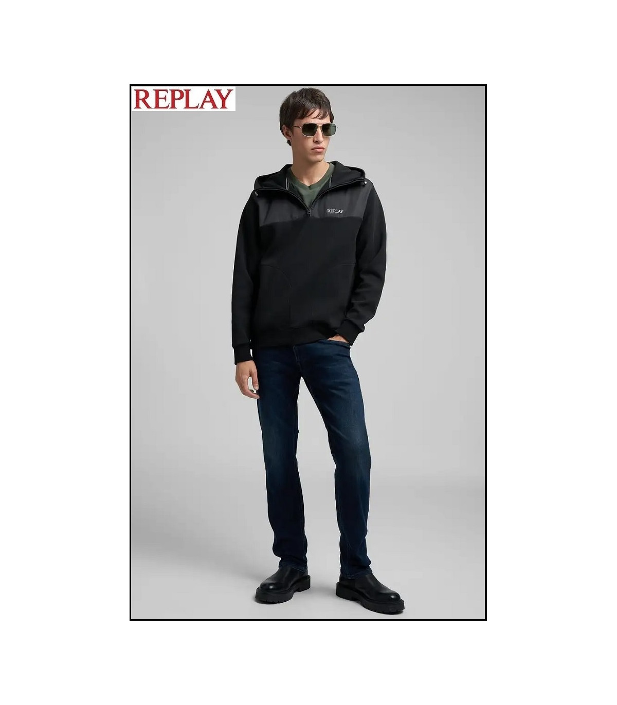 SUDADERA CON CAPUCHA REPLAY