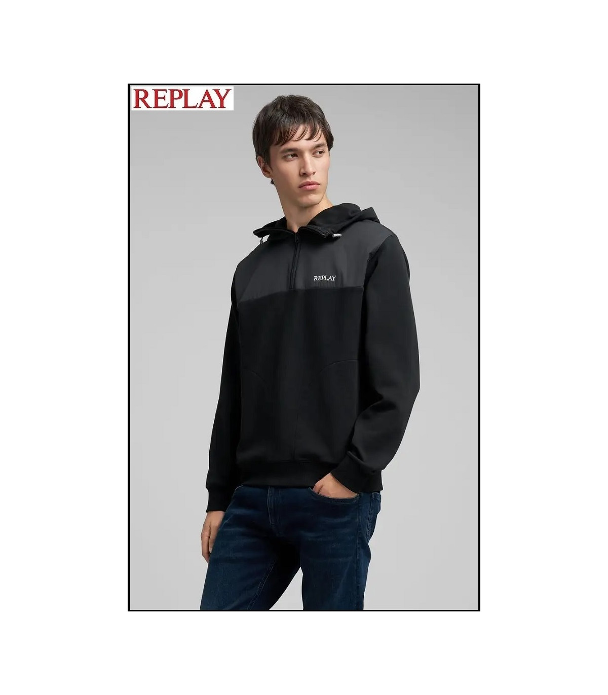 SUDADERA CON CAPUCHA REPLAY
