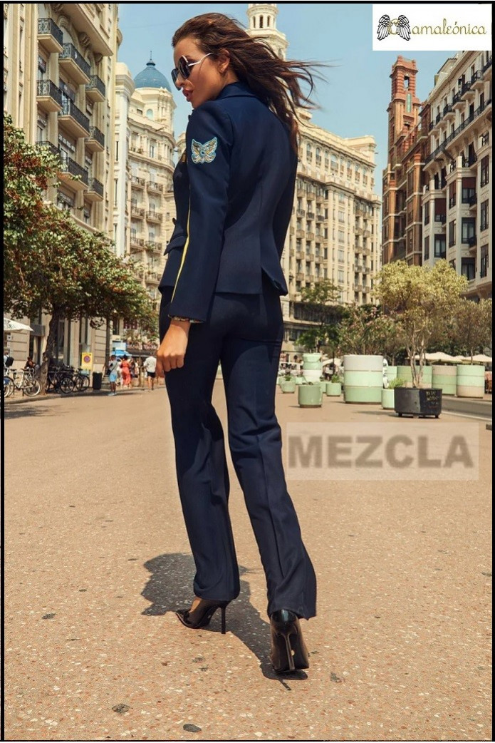 PANTALÓN CELESTINA CAMALEÓNICA BY CAPRICHE