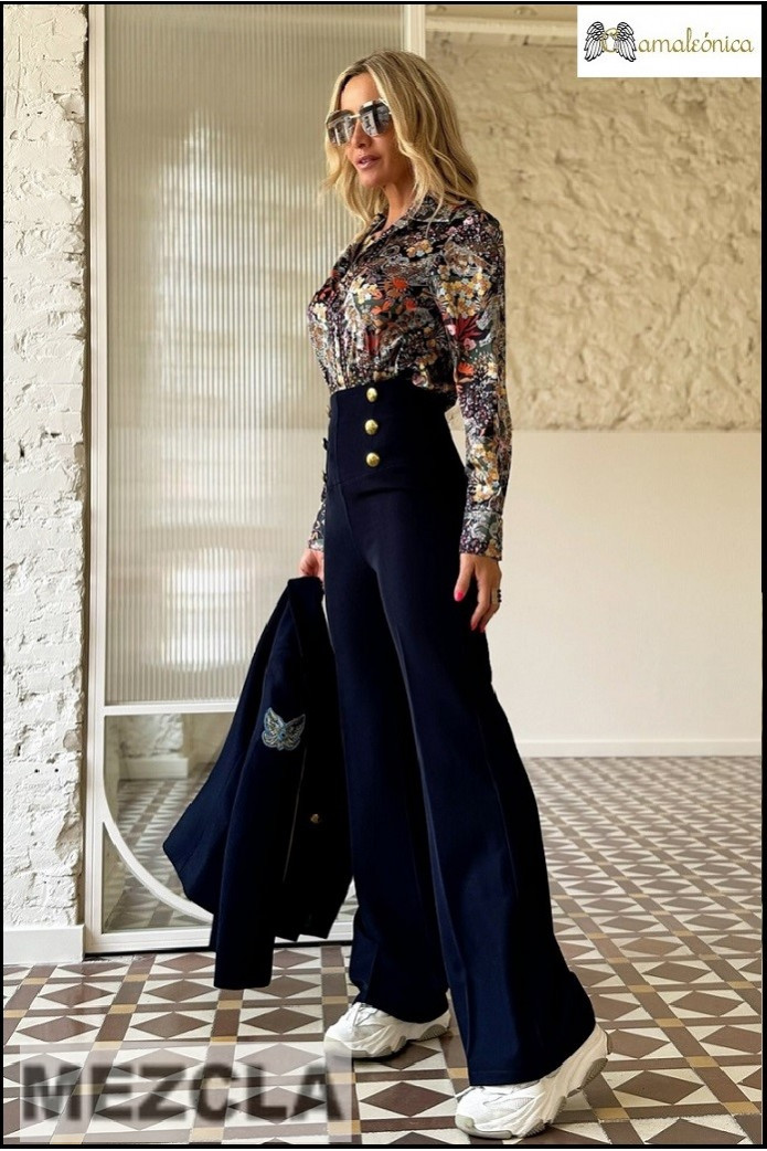 PANTALÓN CELESTINA CAMALEÓNICA BY CAPRICHE