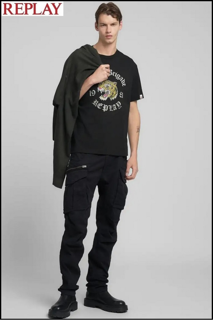 CAMISETA CON TIGRE ESTAMPADO REPLAY