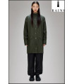 CHAQUETA-IMPERMEABLE UNISEX LARGA VERDE RAINS