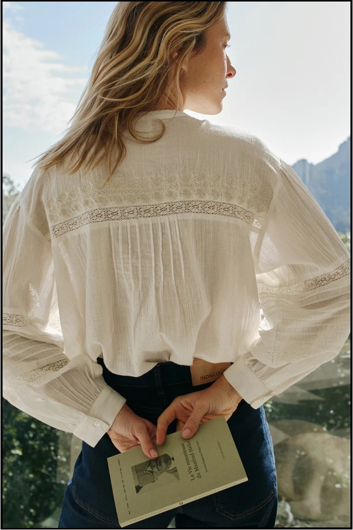 CAMISA BORDADO ÉTNICO INDI&COLD