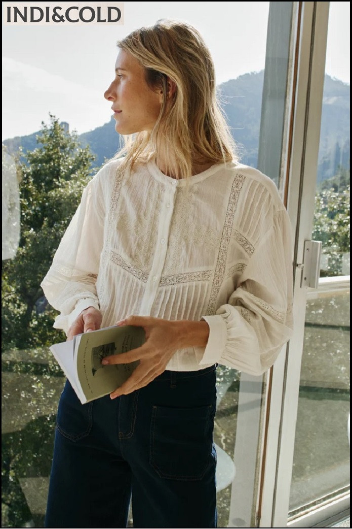 CAMISA BORDADO ÉTNICO INDI&COLD