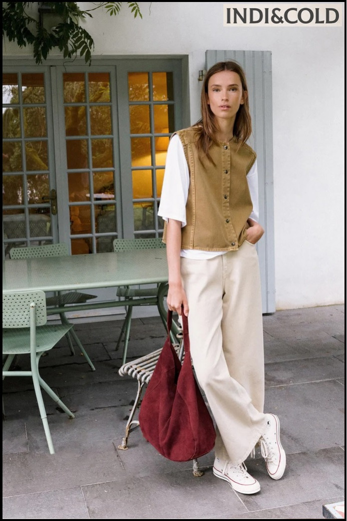 BOLSO TOTE SERRAJE GRANATE INDI&COLD