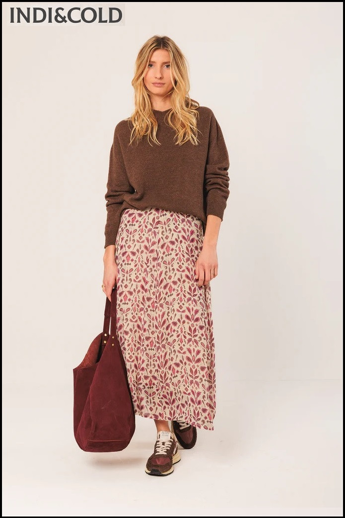 BOLSO TOTE SERRAJE GRANATE INDI&COLD