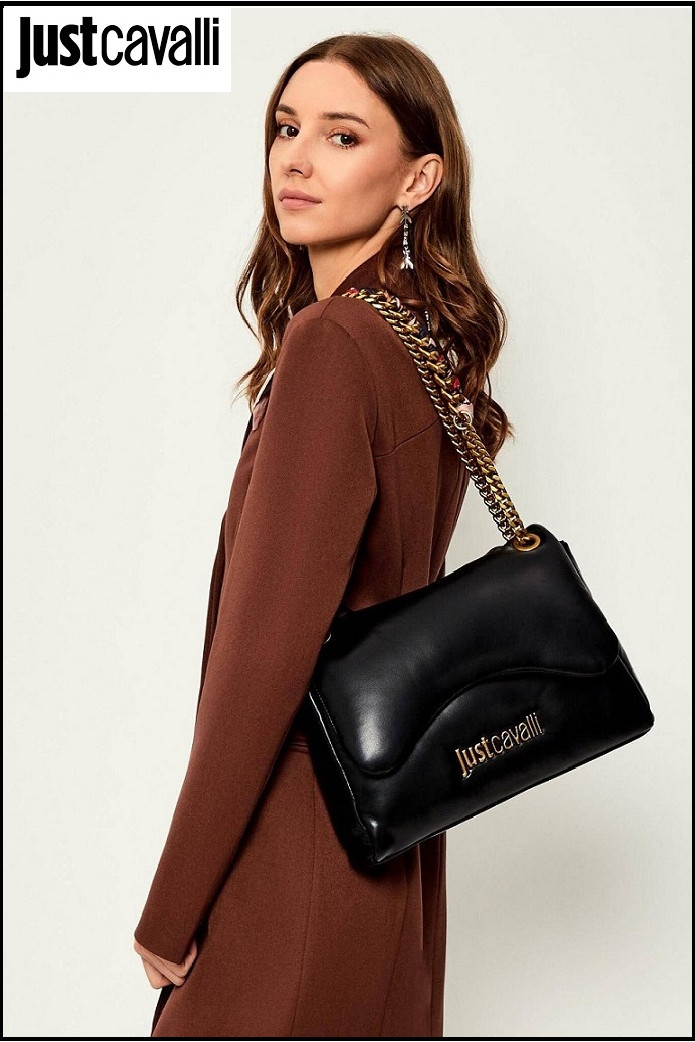 BOLSO FOULARD NEGRO JUST CAVALLI