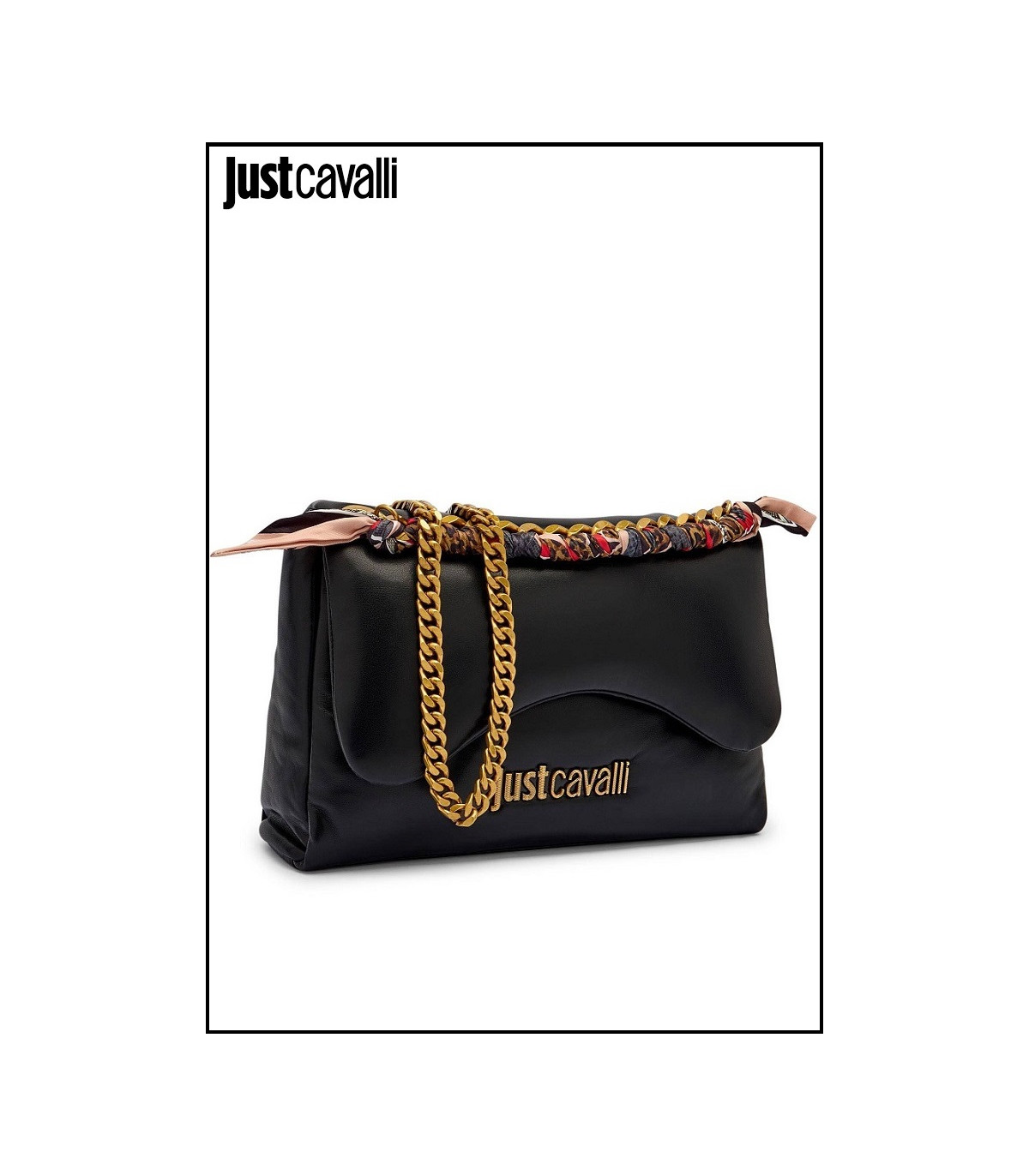 BOLSO FOULARD NEGRO JUST CAVALLI