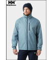 CREW HOODED PILE WASHED NAVY JACKET HELLY HANSEN