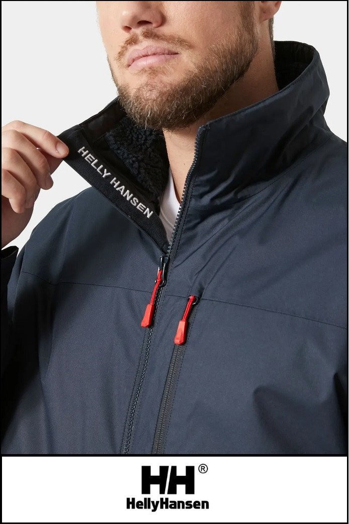 CREW HOODED PILE WASHED AZUL JACKET HELLY HANSEN