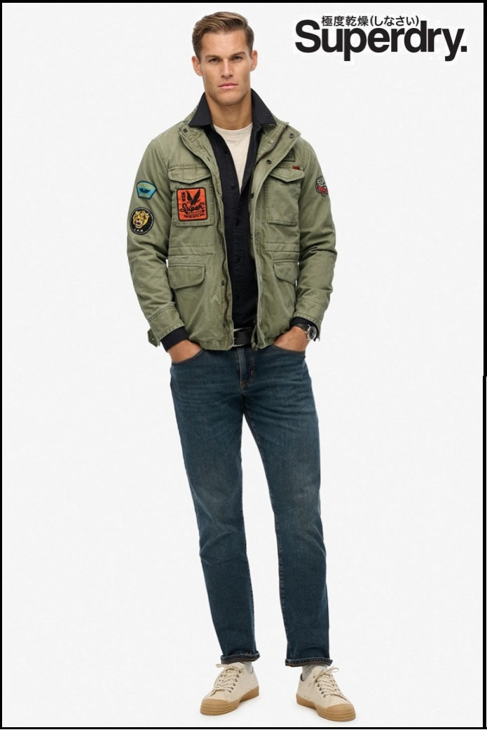 CHAQUETA CON PARCHES SUPERDRY