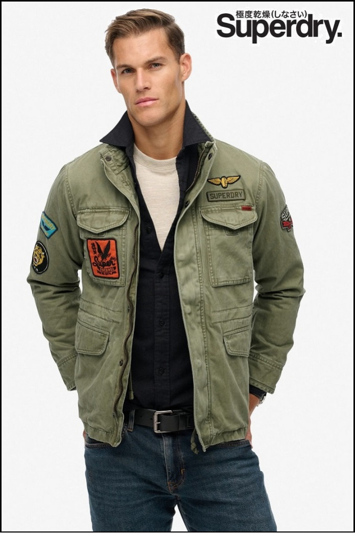 CHAQUETA CON PARCHES SUPERDRY