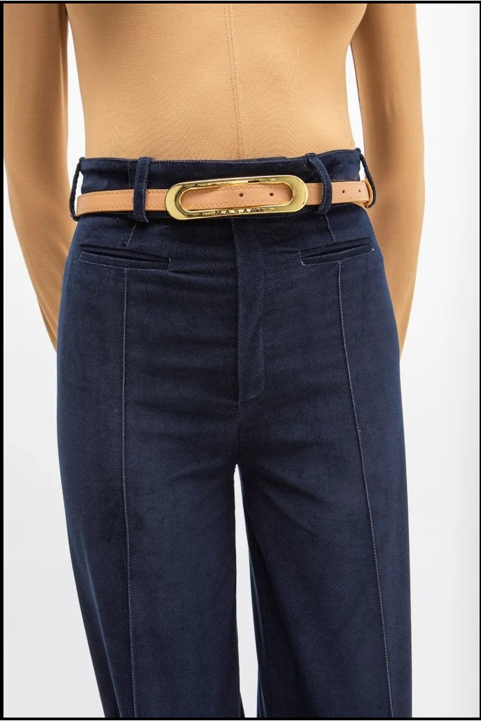 PANTALÓN KARWAR TERCIOPELO AZUL MARINO MASAVI