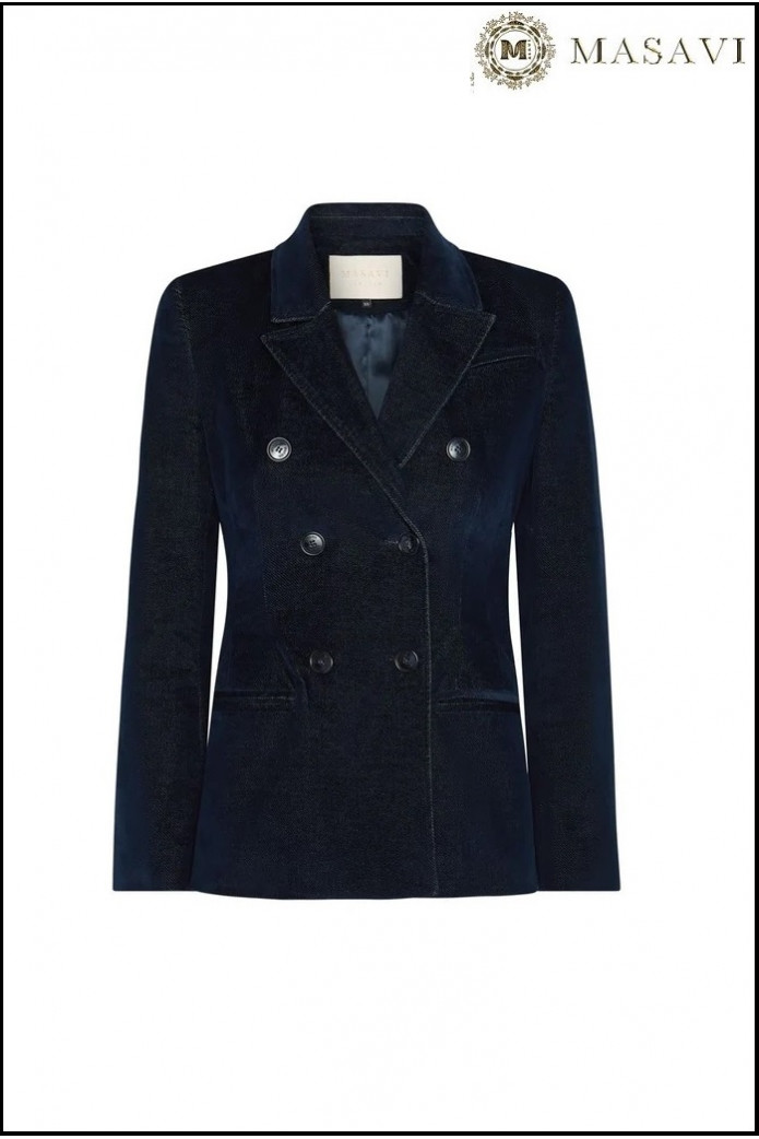 BLAZER KARWAR TERCIOPELO AZUL MARINO MASAVI