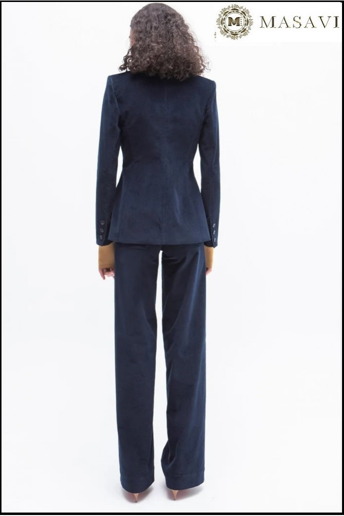BLAZER KARWAR TERCIOPELO AZUL MARINO MASAVI