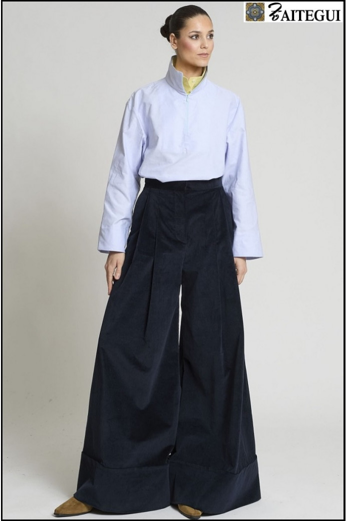 PANTALON SAMURAY VELVETON MARINO ZAITEGUI