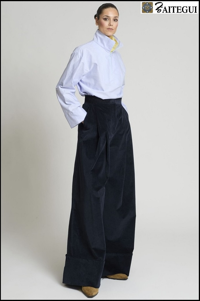 PANTALON SAMURAY VELVETON MARINO ZAITEGUI